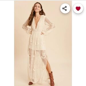 Boho Lace Romper Dress